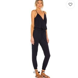 Revolve Bobi navy‎ jersey jumpsuit NEW small